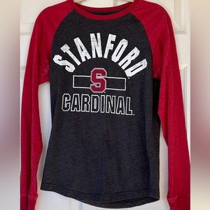 Colosseum Brand Jersey Style Long Sleeved Tee Small Stanford‎ Cardinals
